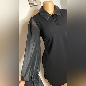 NWT DRESS black long sleeve closure zip size 10 (19)